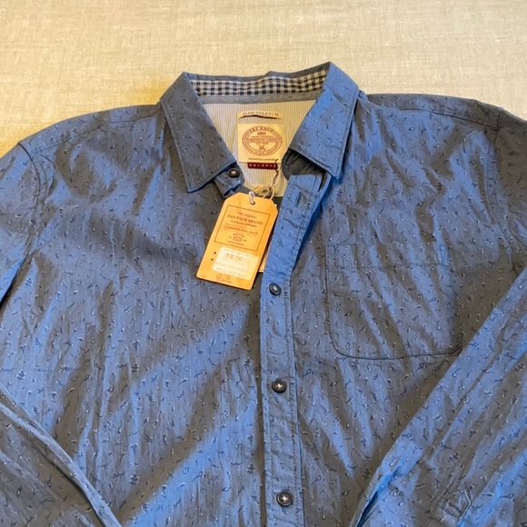 Chemise Homme Nautica Manches Courtes à Carreaux Rouge Et Blanc - Taille XXL Occasion TBE